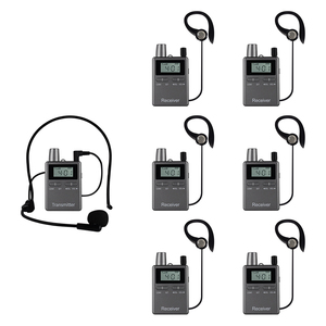 A senso unico ricca età RC2406 il docente indossa un trasmettitore ricevitore Tour guida sistema di traduzione Audio conferenza - Product Image 3