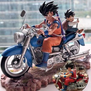 16cmアニメGKDBZ悟空悟飯父と息子のオートバイアクションフィギュアPVCモデルおもちゃギフト用