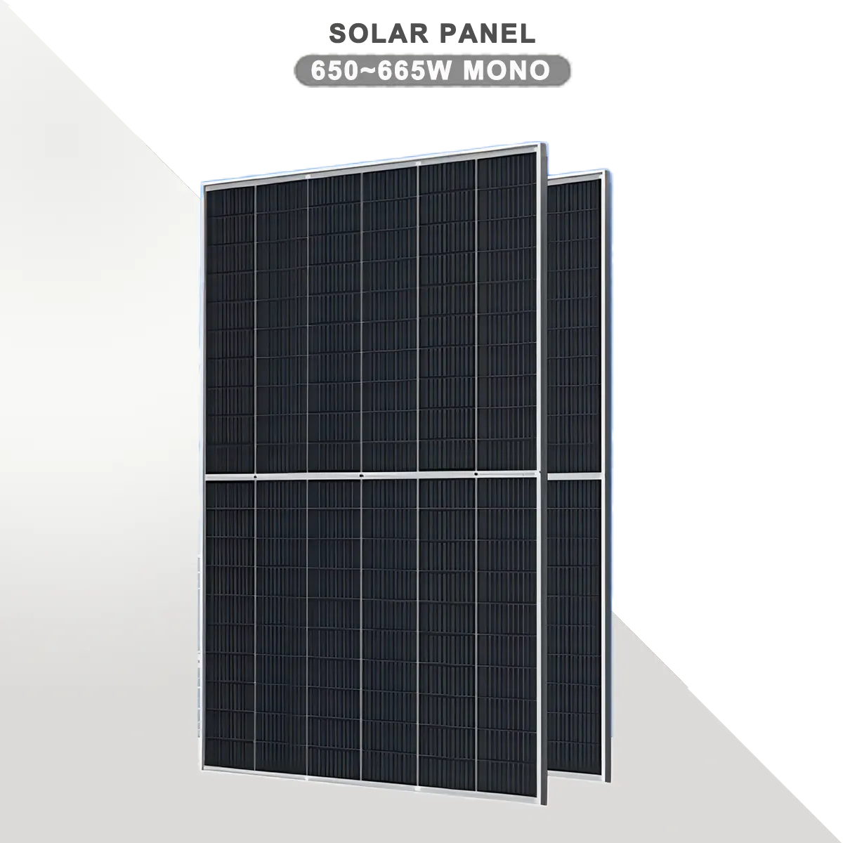 새로운 에너지 모노 결정 태양 전지 패널 665w 650 w 645w 640w 최고의 perc 태양 전지 패널 650 w 650 와트 태양 전지 패널 완료