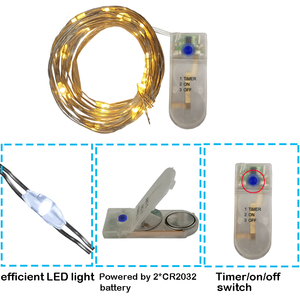 Fairy <strong>Lights</strong> <strong>Battery</strong> Operated Micro Led <strong>String</strong> <strong>Lights</strong> Mini Firefly Copper Wire <strong>Lights</strong> <strong>with</strong> <strong>Timer</strong> Function - Product Image 6