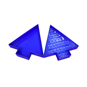 可回收的圣诞树形状纸盒带聚氯乙烯插件的巧克力盒 - Product Image 3