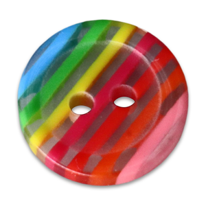 Gran oferta de fábrica, respetuoso con el medio ambiente, tamaño personalizado, patrón de colores, 2 agujeros, botón redondo de resina, botones para niños, botón de resina - Product Image 1