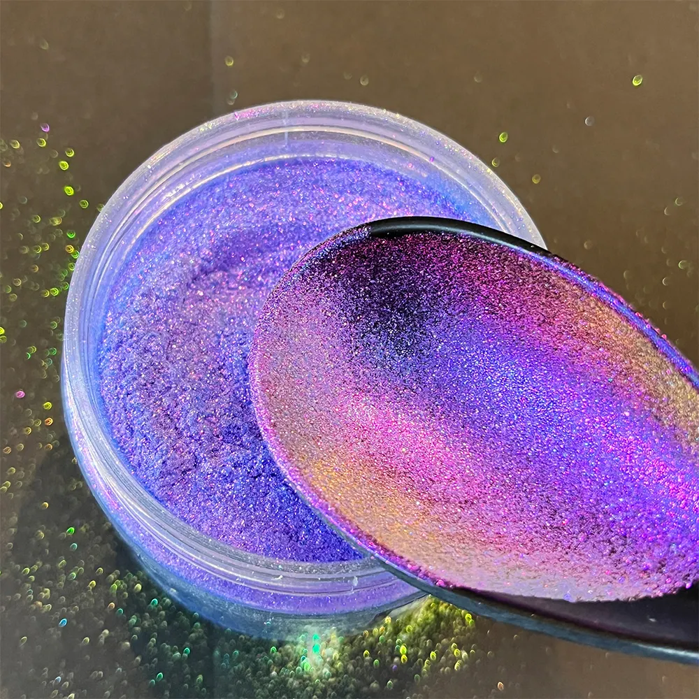 Cosmétique caméléon multi chrome ombre à paupières hyper shift caméléon bonbons aurora pigments