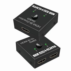 Conmutador de audio y video HDMI 4K 60Hz bidireccional 2 puertos 2X1/1x2 con características DTS IR Convertidor de entrada de 5V para PC portátil para PS3 TV
