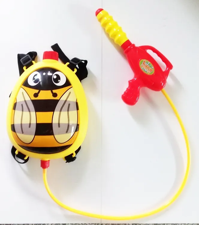 2.5 Gagah Mainan Musim Panas Plastik Lebah Bentuk Hewan Anak Pistol Air Ransel dengan Air Dapat Pistol Air Set