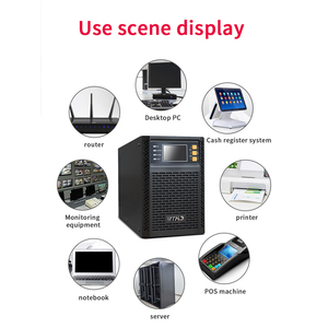 <strong>Single</strong> <strong>Phase</strong> Ups <strong>1kva</strong> 168wh <strong>Online</strong> Double Conversion <strong>Input</strong> and <strong>Output</strong> 220v 1kw 1000w UPS Power Supply Built-in Battery