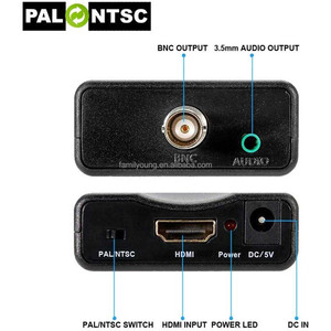 HD-MI to BNC <strong>Converter</strong> Adapter PAL/NTSC <strong>Signal</strong> Digital to Analog Video <strong>Converter</strong> With 3.5mm Audio <strong>Output</strong> for TV Project Monitor