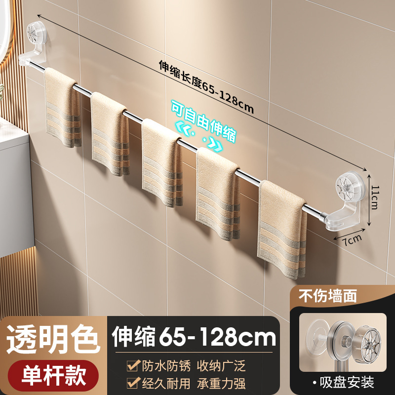 Poteau simple transparent 65-128 cm