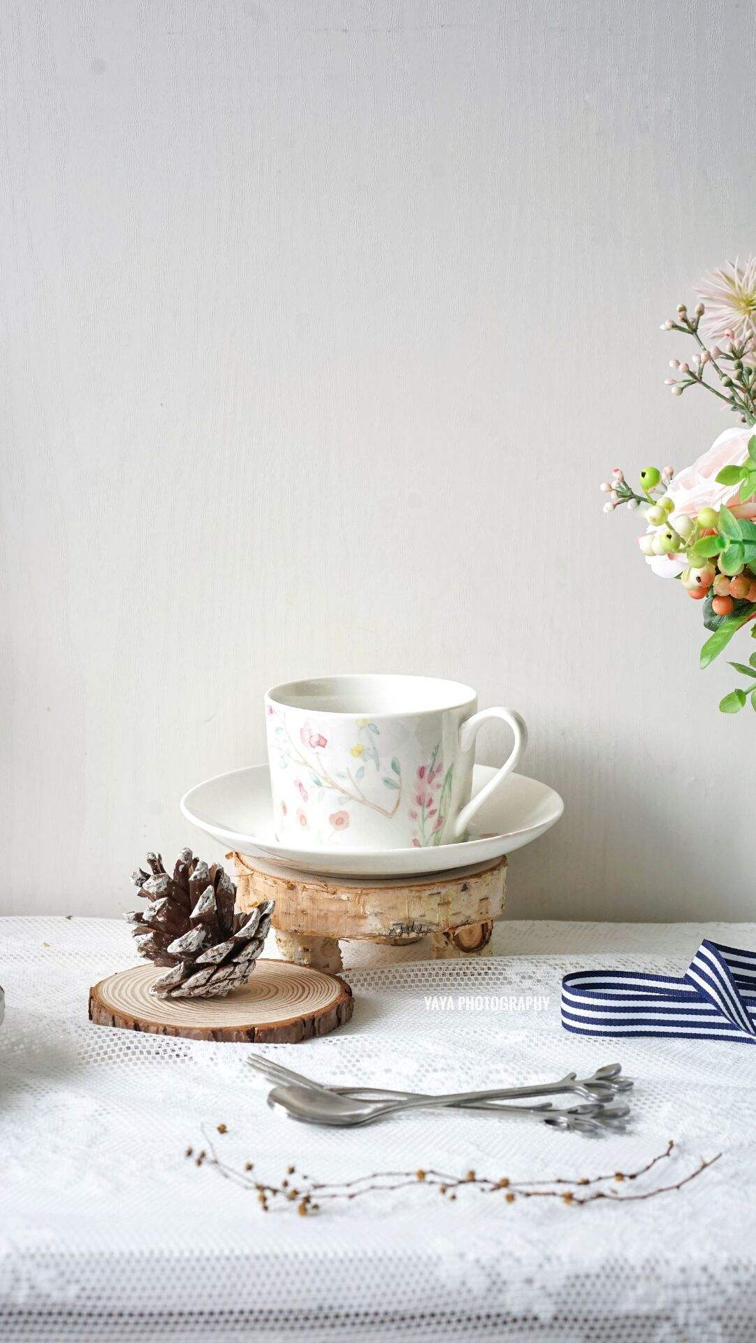 Coffee cup with dish mouth 8.5 high 6cm dish 15c