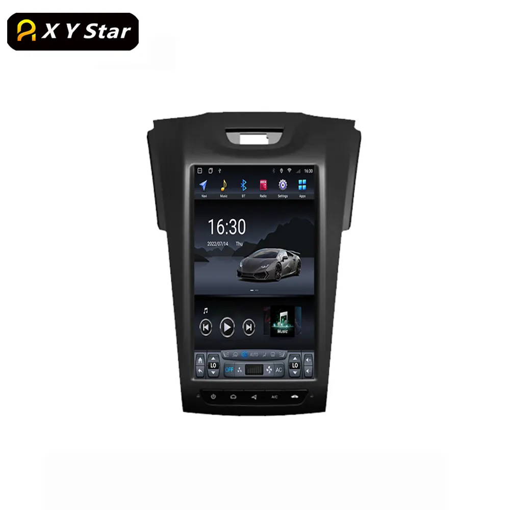 Xystar tesla estilo 12.1 polegadas, android, gps, navegação, carro, som estéreo, dvd player para chevrolet trailblazer/chevrolet s10/gmc