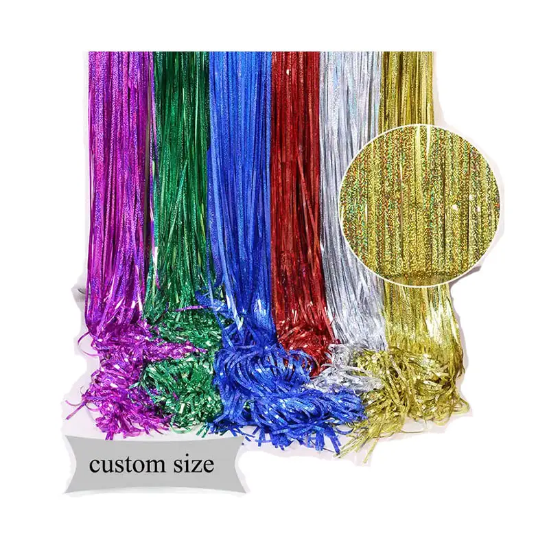 Cortinas de borlas de seda de lluvia, decoración de globos para bodas, cumpleaños, Festival, Fondo de fiesta, suministros de decoración de pared