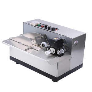 Feste Tinten rolle Chargen nummer Verfalls datum Codierung Heiß präge maschine für Papier karten leere Beutel Beutel - Product Image 1