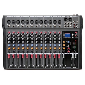 CT12USB Hot Sale <strong>Pro</strong> Stage 12 Channel DSP Audio Echo Sound Console Professional Digital USB Audio <strong>Mixer</strong>