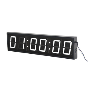 CHEETIE CP19 Dekoratives modernes Design Uhrzeit Datum Temperatur 6-stellige 4-stellige 7-Segment-LED-Uhranzeige Weiß