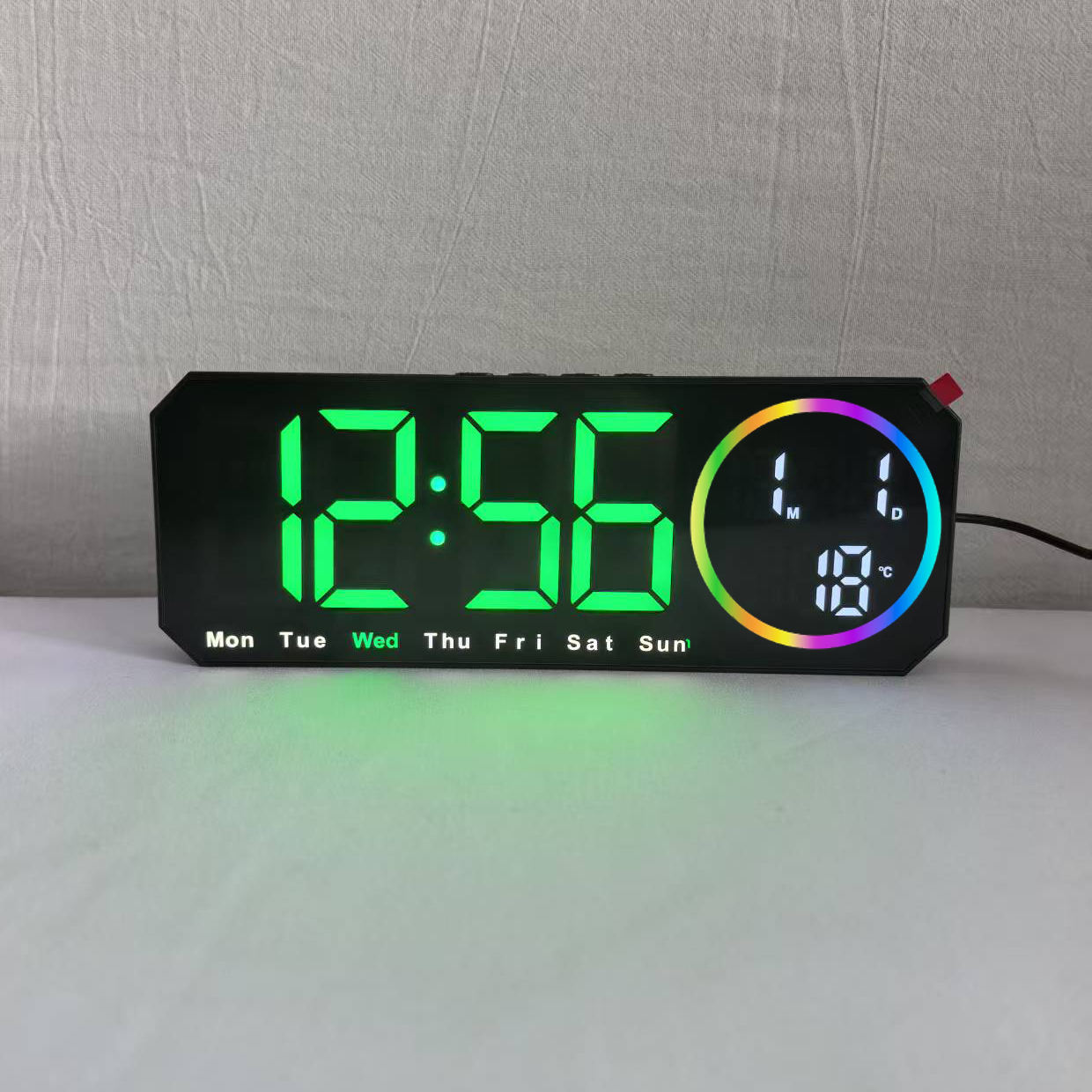 Black shell with green light