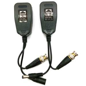 <strong>BNC</strong> to RJ45 UTP CAT5 Video Data Power Balun for HD CCTV PTZ Camera PVD Connector - Product Image 1