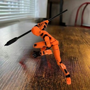 Çok eklemli hareketli Robot 2.0 3d baskılı manken oyuncak Anime figürü PVC modeli bebek koleksiyon oyuncaklar çocuklar noel Christmas hediye - Product Image 4
