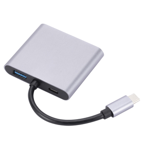 4 in 1 Type C HUB พร้อม2 * HDMI 4K30Hz USB 3.0 5Gbps Pd 100W MST ชาร์จข้อมูลสำหรับแล็ปท็อป/พีซีความละเอียด4K ที่ได้รับการรับรองจาก ROHS - Product Image 2