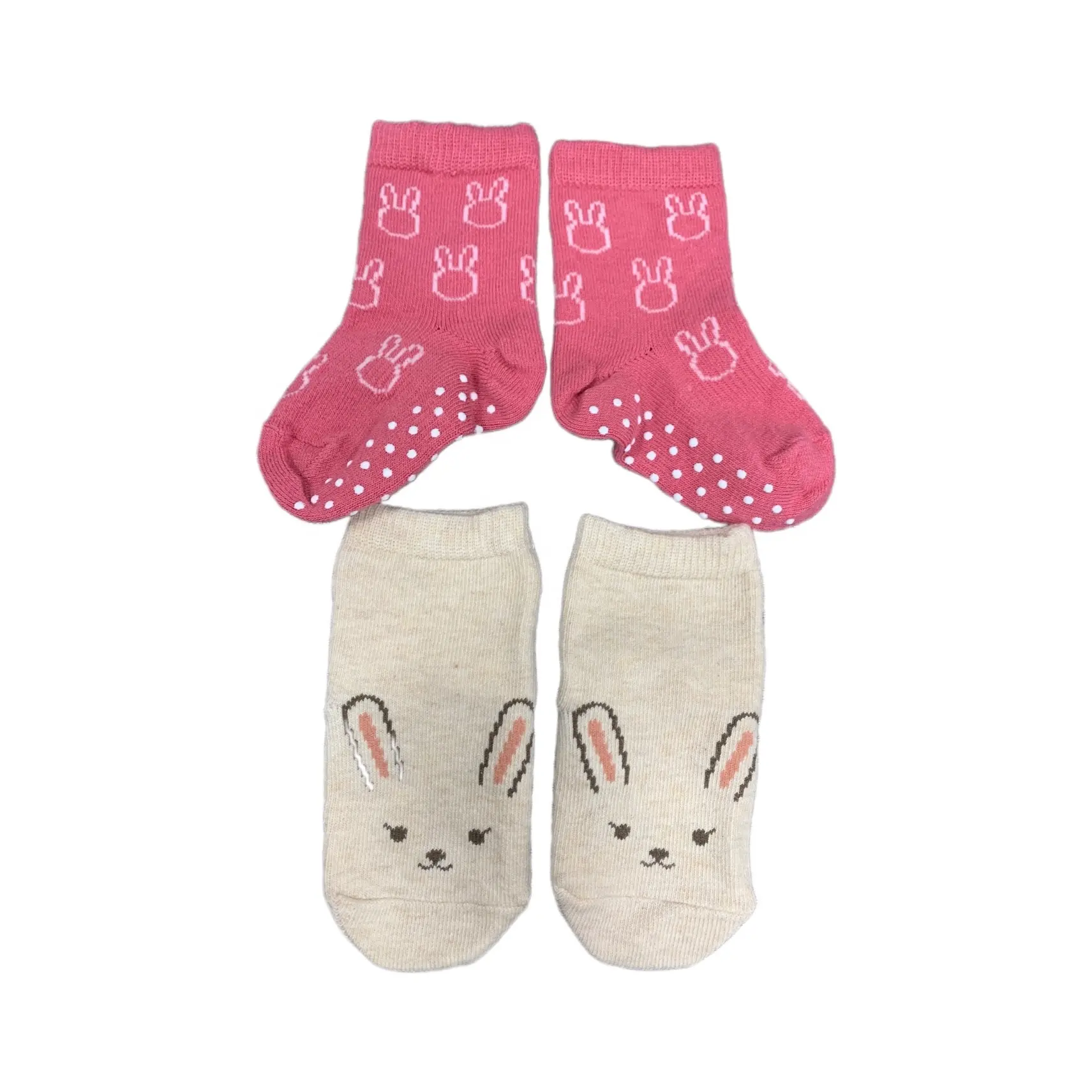 Comlor OEM calcetines bebes non slip custom cute baby socks with lace baby socks organic cotton