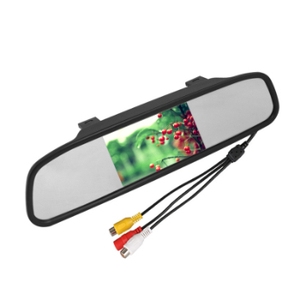 LR AUTO Car 4.3 Inch <strong>Rearview</strong> <strong>Mirror</strong> Screen+4 Detection Visual Reversing <strong>Radar</strong>+18.5mm Perforated High-definition Camera Set - Product Image 5