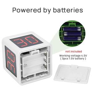 4 schermo laterale 2 cifre Display orologio colpo cubo Poker Timer conto alla rovescia cronometro preimpostato Timer per Poker scacchi giochi da tavolo Mahjong - Product Image 4