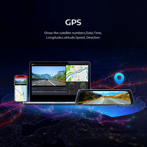 كاميرا أمامية للسيارة بشاشة لمس LINGDU LD2K كاميرا أمامية وخلفية بتقنية GPS عالية الوضوح كاميرا أمامية للسيارة كاميرا أمامية لون أسود للصندوق - Product Image 3