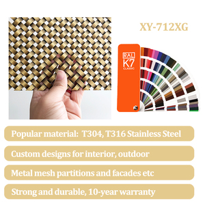 Maßge schneiderte Farbe DECORATIVE WIRE MESH für SPACE DIVIDERS & DISPLAYS - Product Image 2