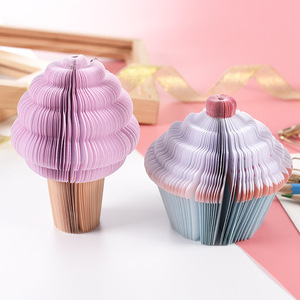 定制Diy创意日本工艺便条纸艺术积木3D便签记事垫创意冰淇淋外观贴记事 - Product Image 6