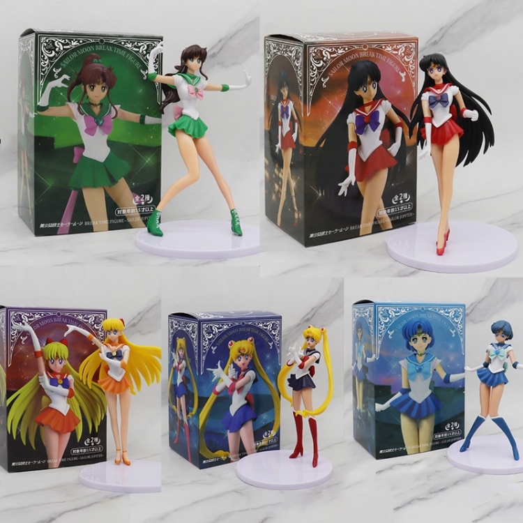 Figurines d'action Sailor Moon, 5 pièces (sac de couleur)