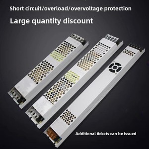 60w至500W Din导轨DC电源AC220至DC12V 24v单输出灯箱100A 110伏输入12v输出