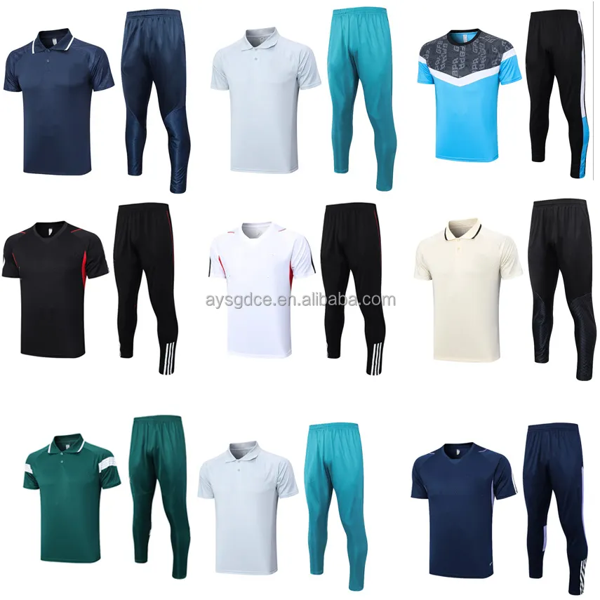 Camisa vermelha para futebol masculina, roupa de treino de futebol, camisa de tecido de sublimação de secagem rápida, calça esportiva vermelha