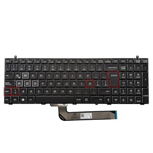Preto LA Laptop <span class=keywords><strong>Keyboard</strong></span> RGB Backlit novo interruptor mecanicamente operado substituição Hasee KBDR15A008-4064 2118000155M 2118000063M