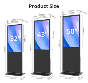 Pantalla táctil inteligente LCD dual vertical para interiores Android 7,1 OS 4G Wifi Señalización digital y pantallas Reproductor de publicidad - Product Image 5