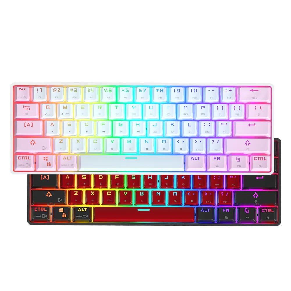 Tastiera meccanica da gioco tastiera Rgb per Laptop campione Usb USB 2.0 Type-c tastiera in plastica ABS meccanica per Backling RGB personalizzato