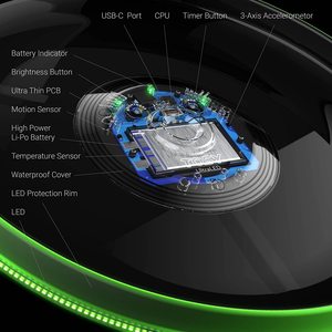 S331 LED Luminous Flying <strong>Disc</strong> Night Sports Outdoor Flying <strong>Disc</strong> Smart Auto Light up <strong>Extremely</strong> Bright 36 LED Flying <strong>Disc</strong>