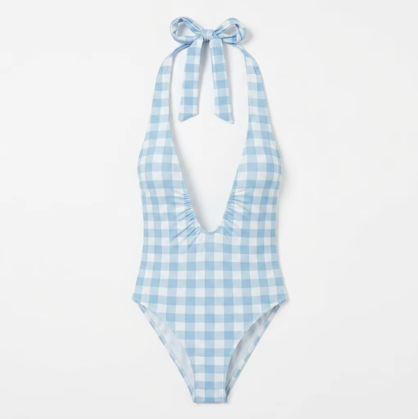 Maillot de bain assorti à décolleté en V profond