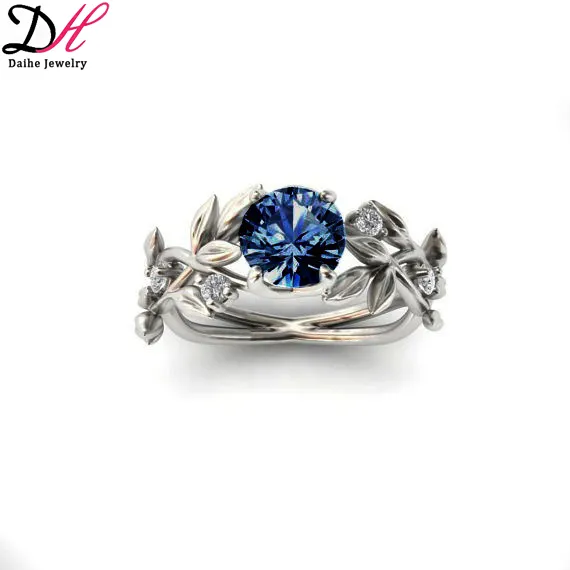 Elegante joyería de circón hermoso anillo de compromiso con diamantes anillo de las mujeres