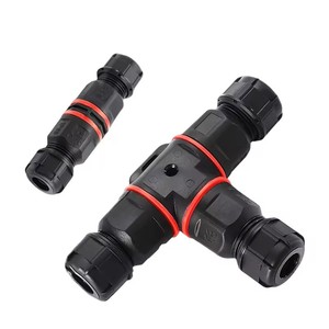 Caja de conexiones recta a prueba de agua Cable eléctrico Conector de 3 pines Enchufe exterior Bloque de terminales - Product Image 2
