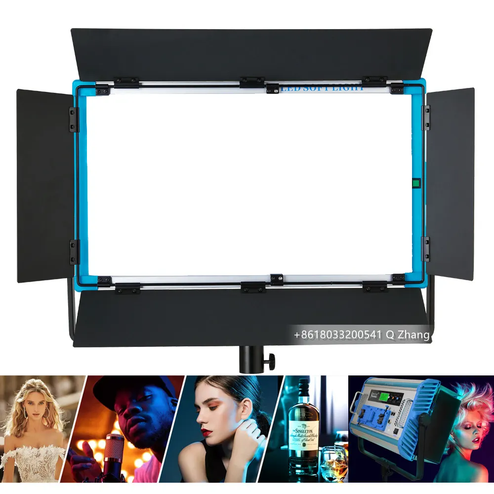 Lampu Panel Video Led Kamera RGB 3 Dalam 1, Lampu Studio LED Isi A-2200C Perekaman Tv Film Video Studio Kit Pencahayaan