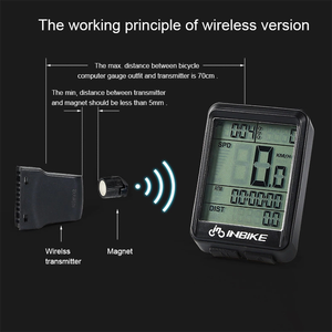 Best 2.1 Inch LCD Display Wireless Bike Computer Bicycle <strong>Cadence</strong> Speed Meter <strong>Sensor</strong> Heart Rate Monitor Cycling GPS Computer - Product Image 6