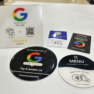 สติกเกอร์แท็กรีวิวจาก Google สามารถปรับแต่งได้13.56MHz กันน้ำอีพ็อกซี่รีวิว Google NFC การ์ด NFC - Product Image 2