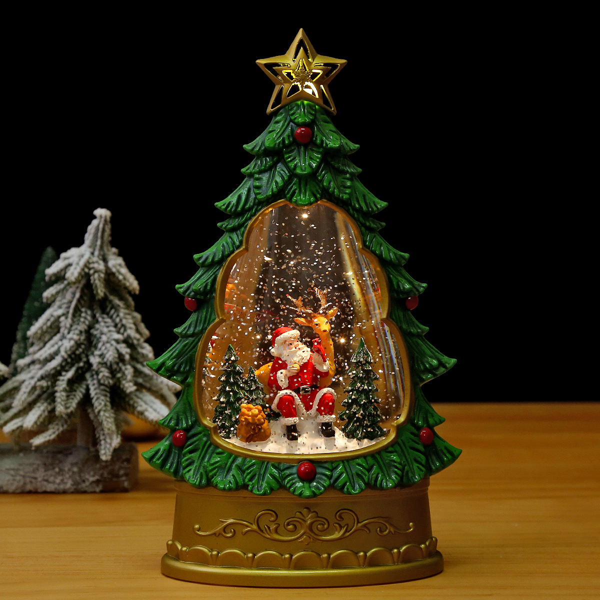 Père Noël et cerf