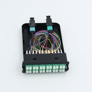 MTP MPO LC Breakout Patch Cords Cable de red de fibra óptica de 12 núcleos Compatible con 5G 4G 3G para divisores FTTH Pigtail incluidos - Product Image 3
