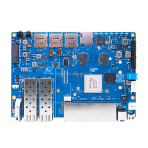 BananaPi BPI-R4 8G DDR MT7988Aルーターボード8GB EMMC 128MB SPI-NAND + 3 SIMカード + 5イーサネットポート + SFPポート/RJ45ポートオプション - Product Image 1