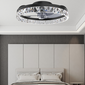 Modern Remote Control <strong>Crystal</strong> Ceiling <strong>Fan</strong> With <strong>Light</strong> for Home Bedroom Living Room <strong>Fans</strong> 3CCT 6-Speeds Led Ceiling <strong>Fans</strong> - Product Image 4