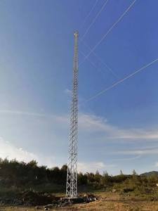 Tùy chỉnh guyed thông tin liên lạc tháp 30m-180m lưới Viễn Thông tháp với thép mạ kẽm mast tín hiệu tháp - Product Image 3