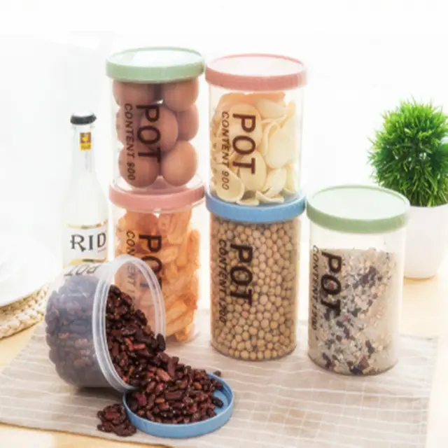 Khuyến Mại Giá Canister Nhựa BPA Free Nhựa Lưu Trữ Container Thực Phẩm Cho Mẫu Miễn Phí