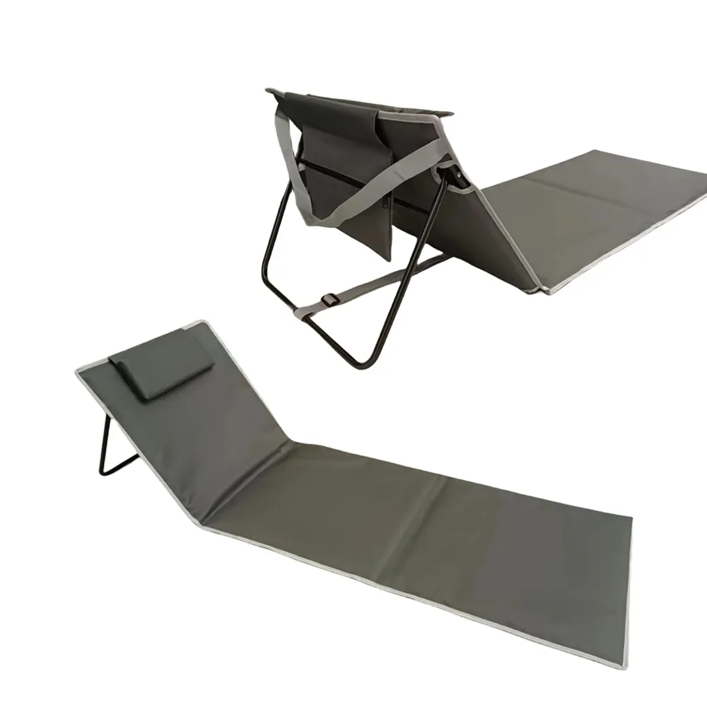 Factory Direct Supply Upgrade Outdoor Portable Foldable Beach Lounge Chair For Outdoor Picnic