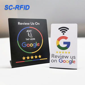 SC-RFIDカスタムNfc GoogleレビューPVCスタンドGoogleレビューNFCテーブルスタンドGoogleソーシャルメディアレビュー - Product Image 1