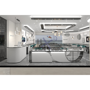 LUX Design High End Watch Shop Design Factory Bespoke <strong>Center</strong> Round Watch Display Showcase High Quality Jewelry Display Counter - Product Image 2
